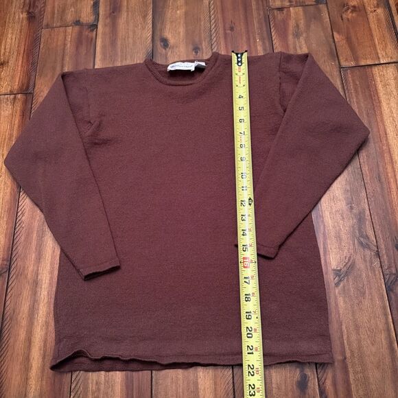 Vintage Weathervane Wool Sweater Small Brown 70s 80s Unisex Womens - Picture 4 of 7